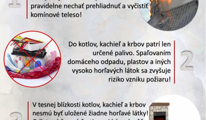 Fotka - Požiarna prevencia počas vykurovacej sezóny - oznam Okresného riaditeľstva hasičského a záchranného zboru Košice - okolie